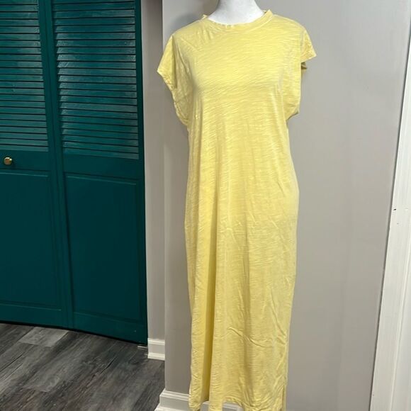 The Normal Brand Vintage Slub Tee Dress midi yellow - 100% cotton - XS/S - Picture 8 of 16